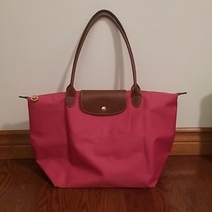Longchamp Pink Le Pliage in size Large